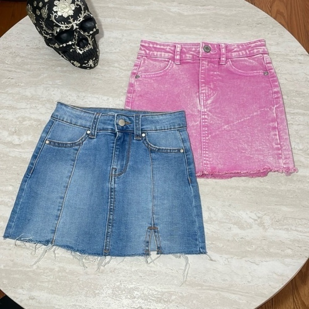 NWOT Art Class - Wonder Nation Little Girl Jeans Skirts *Set for 2 *6-6x